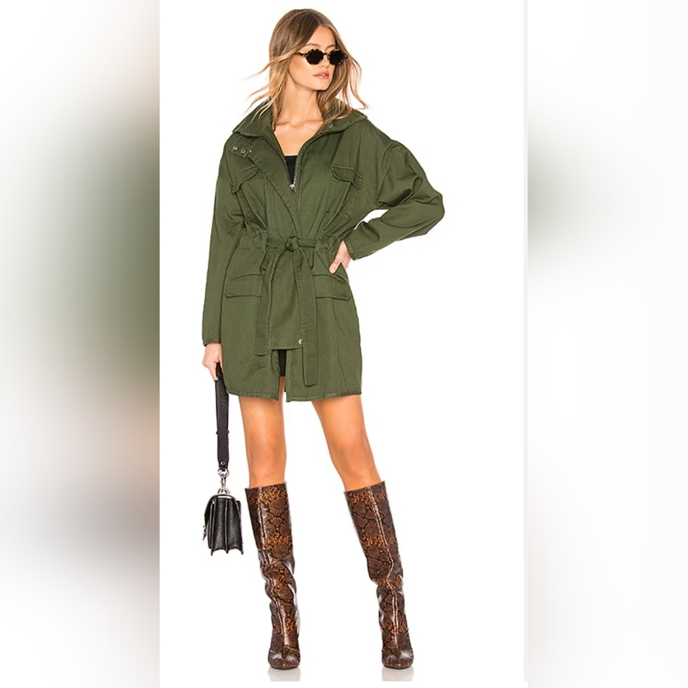 Lovers + Friends Monet Jacket in Green. Size S